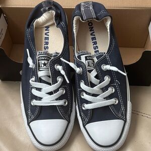 Converse Athletic Navy Low-Top Slip-On Sneakers